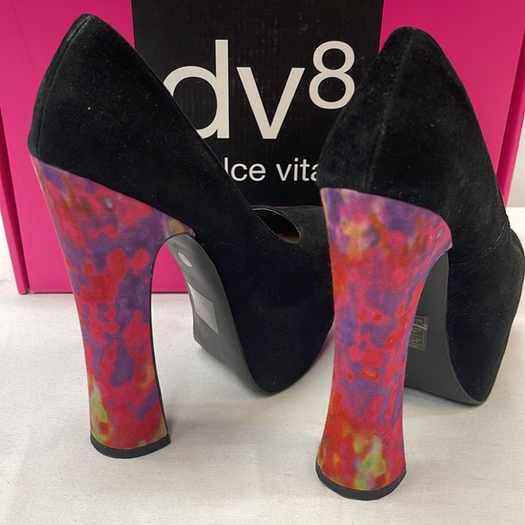 DV8 by Dolce Vita Vixen in Black Marble Suede size 7.5 - Picture 3 of 8